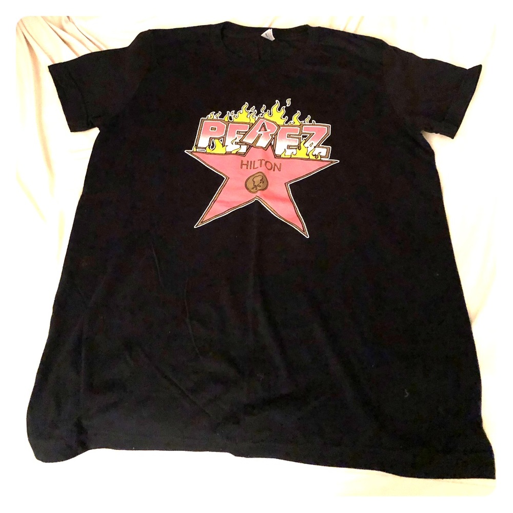 NWOT PEREZ HILTON Hollywood Walk of Fame Tee